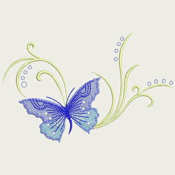 Crystal Butterfly 01 machine embroidery designs