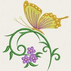 Crystal Butterfly 05 machine embroidery designs