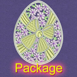 Fancy Easter Eggs machine embroidery designs