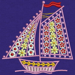 Fancy Sailing Boat 03