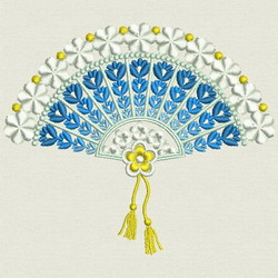 Fancy Fan 06 machine embroidery designs