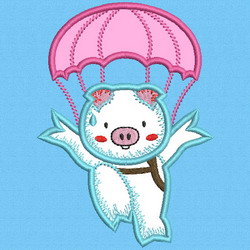 Applique Piggy 06