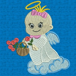 Baby Angel 07 machine embroidery designs