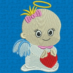 Baby Angel 09 machine embroidery designs
