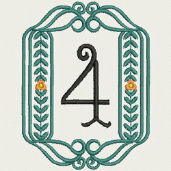 Heirloom Number 4 machine embroidery designs