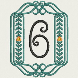 Heirloom Number 6 machine embroidery designs