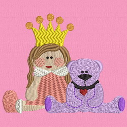 Pink Princess 04 machine embroidery designs