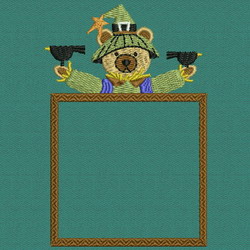 Beary Scarecrows 06 machine embroidery designs