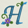 Flower Alphabet-h