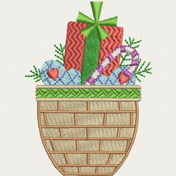 Baskets machine embroidery designs