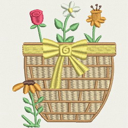 Baskets machine embroidery designs