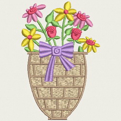 Baskets machine embroidery designs