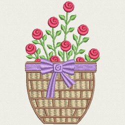 Baskets machine embroidery designs