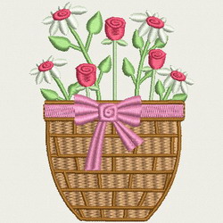 Baskets machine embroidery designs