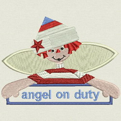 Angel on Duty 05 machine embroidery designs