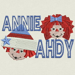 Annie Girl 23 machine embroidery designs