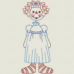 Vintage Annie Girl 07 machine embroidery designs