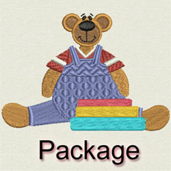 Back to School Bears machine embroidery designs