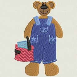 Back to School Bears 11 machine embroidery designs