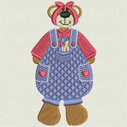 Back to School Bears 14 machine embroidery designs