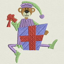 Beary Christmas II-05 machine embroidery designs