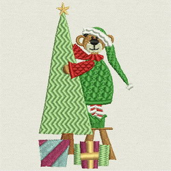 Beary Christmas II-14 machine embroidery designs