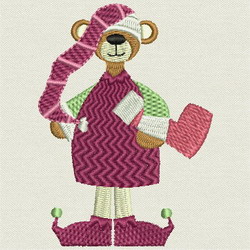 Beary Christmas II-15 machine embroidery designs