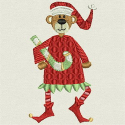 Beary Christmas II-17 machine embroidery designs