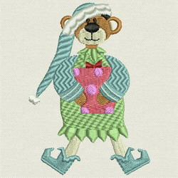 Beary Christmas II-18 machine embroidery designs