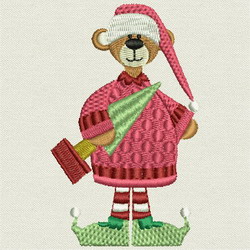 Beary Christmas II-20 machine embroidery designs