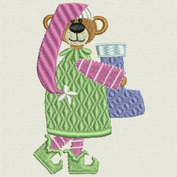 Beary Christmas II-24 machine embroidery designs