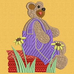 Button Bears 14 machine embroidery designs