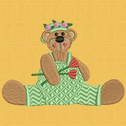 Button Bears 20 machine embroidery designs
