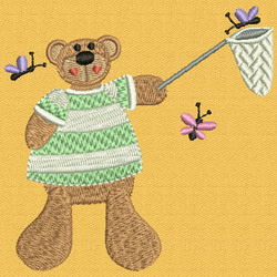 Button Bears 24 machine embroidery designs