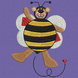 Bumbling Honey Bears 07 machine embroidery designs