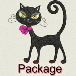 Black Cats machine embroidery designs