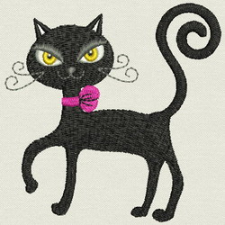 Black Cat 02 machine embroidery designs