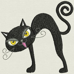 Black Cat 05 machine embroidery designs