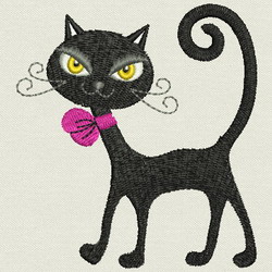 Black Cat 07 machine embroidery designs