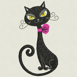 Black Cat 08 machine embroidery designs