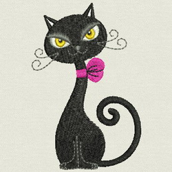 Black Cat 09 machine embroidery designs