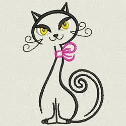 Vintage Black Cat(SM) 09 machine embroidery designs