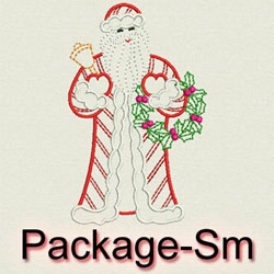 Vintage Christmas Santas(Sm) machine embroidery designs