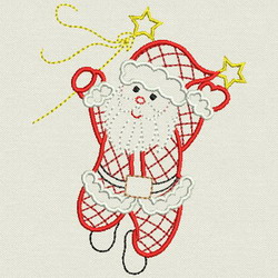 Vintage Christmas Santa 01(Sm) machine embroidery designs