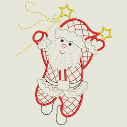 Vintage Christmas Santa 01(Lg) machine embroidery designs