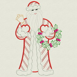 Vintage Christmas Santa 03(Lg) machine embroidery designs