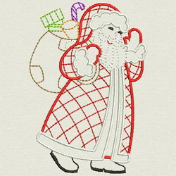 Vintage Christmas Santa 04(Sm) machine embroidery designs
