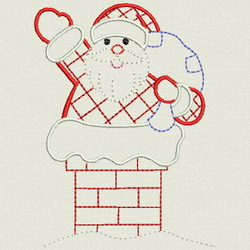 Vintage Christmas Santa 06(Sm) machine embroidery designs