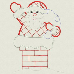 Vintage Christmas Santa 06(Lg) machine embroidery designs