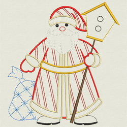 Vintage Christmas Santa 07(Lg) machine embroidery designs